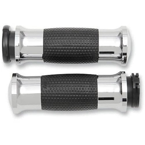 Avon GEL-70-CH Chrome Air Gel Hand Grips for Harley Cable Op Throttle
