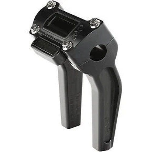 Thrashin TSC-6500-1 Black 6.5" Pull Back Handlebar Risers w/ Gauge Cutout