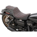 Drag specialties 0803-0604 Predator Iii Seat Red Double Diamond Stitch