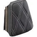 Drag Specialties 0822-0450 Sissy Bar Pad Silver Double Diamond Stitch
