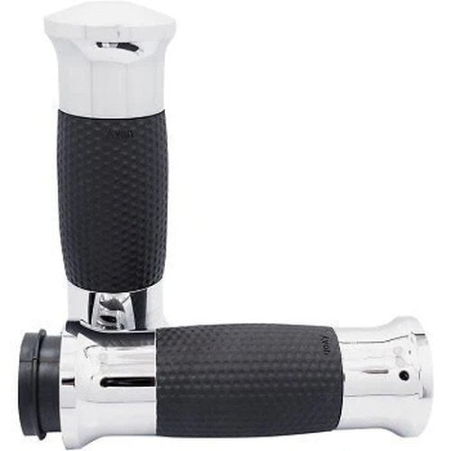 Avon GEL-70-CH-FLY Chrome Air Gel Hand Grips for Harley Electronic Tbw