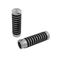 V-Twin 28-0642 Chrome & Black Band Style Hand Grip Set
