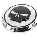 V-Twin 42-0265 Chrome 6 Hole Skull Derby Cover for Sportster 04-22