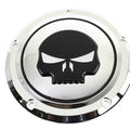 V-Twin 42-0269 Chrome 5 Hole Skull Derby Cover for Touring 16-23