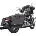 Bassani 4" Dnt Straight Can Mufflers Black w/ Black End Caps for 95-16 Touring