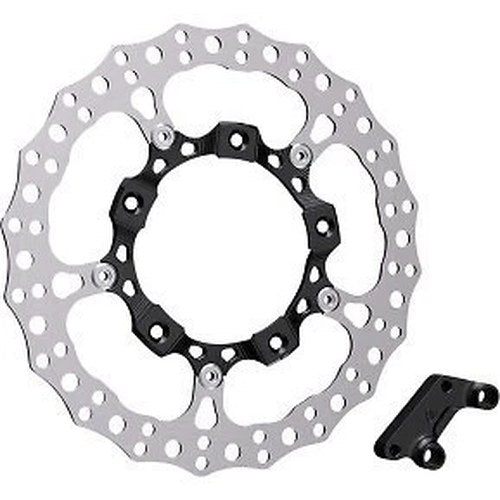 Arlen Ness 300-004 Black Front Right Big Brake 14" Full Floating Brake Rotor Kit