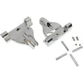 Drag Specialties 1621-1002 Chrome Passenger Floorboard Mount for 18-23 Softails