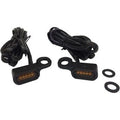 Drag Specialties 2040-2130 Black Amber LED Handlebar Marker Lights for Hydraulic