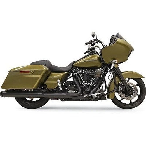 Bassani Black 4" Slip-On Quick Change Series Mufflers for M8 Touring 17-20