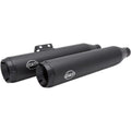S&S Grand National Black Slip-On Mufflers Harley 18-21 FLFB/FLSL/FXBB/FXLR/FXBR