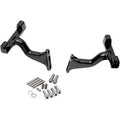 Drag Black Raised Passenger Floorboard Mounts for Harley Touring 93-20