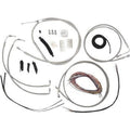 LA Choppers LA-8051KT2-13 Stainless Braided Cable/Brake Line Kit for 12-14" Apes