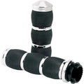 Avon MT-AIR-90-CH3-Ring 3-Ring Chrome Touring Air Cushioned Hand Grips for 1"