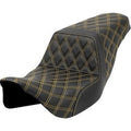 Saddlemen A808-07B-175GOL Step-Up Seat Gold Lattice Stitch for 08-23 Touring