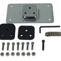 V-Factor 13219 Chrome Laydown License Plate Mount for 3-Bolt Harley Use