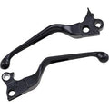 Drag Specialties 0610-0142 Slotted Black Wide Black Levers Set for Harley 96-17