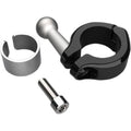 Ciro 50129 Black 7/8" - 1" Handlebar Clamp with Ball Mount for Motorcycles Bikes