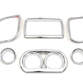 V-Twin 42-9996 Chrome Inner Fairing Dash Gauge Radio Trim Kit - 15-23 Road Glide