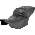 Saddlemen 0801-1798 Roadsofa Extended Reach Seat Silver Stitch Harley FL 23-24