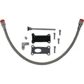 Drag Specialties Black Engine Oil Spout Kit Harley 02-06 FLHT/FLHR/FLHX/FLTR