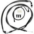 LA Choppers LA-8010KT-13M Midnight Braided Handlebar Cable/Brake Line Kit