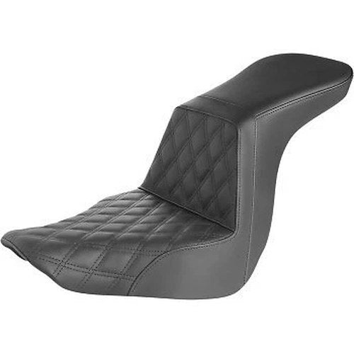 Saddlemen Black Step-Up Seat Lattice Stitch 18-22 Low Rider 18-21 Sport Glide