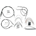 Burly Brand B30-1005 Complete Black Vinyl Handlebar Cable/Line Kit