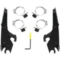 Memphis Shades HD MEB2056 Batwing Fairing Trigger-Lock Mounting Kit- Black - XL