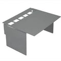 V-Twin 42-0502 Chrome Battery Side Cover with Square View Holes