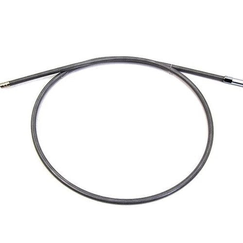 V-Twin 36-0249 Stainless Steel Throttle Cable with 38" Casing 90° ElbowFitting