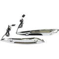 Custom Dynamics Chrome Windshield Trim Standard LED Turn Signal 15-21 Road Glide