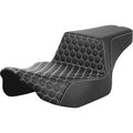 Saddlemen 823-07-17806 Honeycomb Step-Up Seat- White Stitch - FL '23-'24