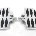 V-Twin 27-0930 Chrome Diamond Mini Male Mount Passenger Floorboards for Harley