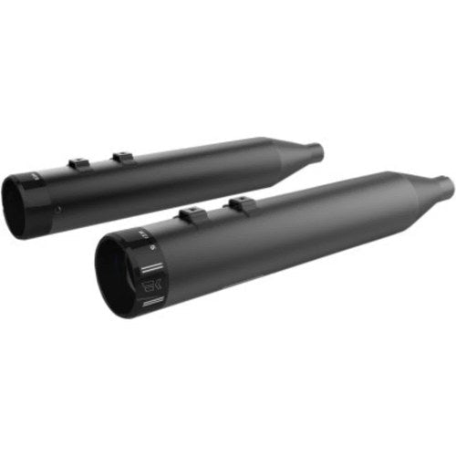 Khrome Werks 202830 4.5" HP Plus Slip-On Mufflers Black Klassic Touring 95-16
