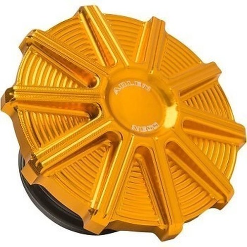 Arlen Ness 701-004 Gold 10-Gauge Right Hand Vented Gas Cap for Harley