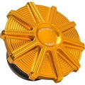 Arlen Ness 701-004 Gold 10-Gauge Right Hand Vented Gas Cap for Harley