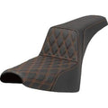 Saddlemen 818-30-17203 Step Up Orange Lattice Stitch Seat for 18-23 Softail