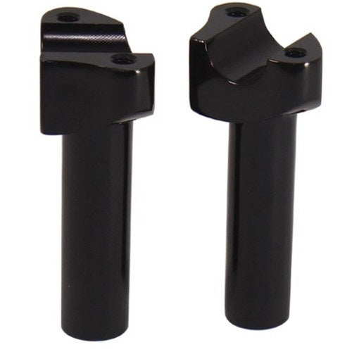 V-Factor 41026 Gloss Black 4.5" Straight Handlebar Risers - Harley 1" Handlebars
