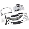 Ciro 40254 Chrome Smoke Latitude Tail Light & License Plate Mount w/ Lightstrike