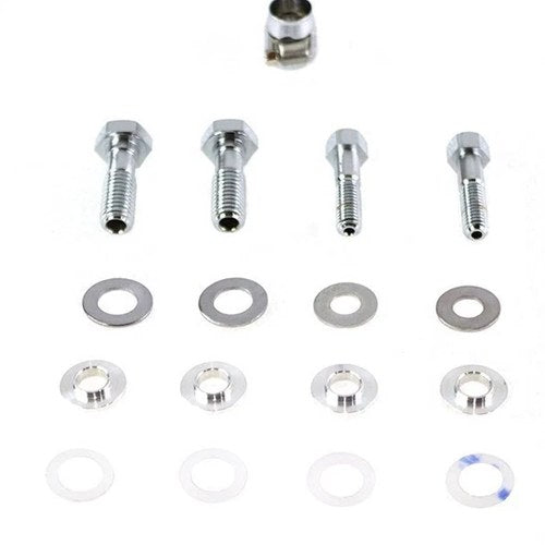V-Twin 35-0126 Chrome Breather Bolt Set for Harley Evo Twin Cam & Sportster