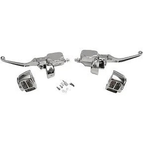 Drag Specialties 0610-0694 Chrome Hydraulic Clutch Handlebar Control Kit