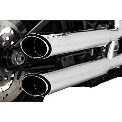 Vance & Hines 16376 Chrome 3" Twin Slash Slip-On Mufflers