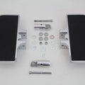 Chrome Mini Floorboards for Harley Softail Dyna Sportster Passenger Male Mount