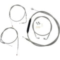 LA Choppers LA-8100KT-16 Standard Stainless Braided Handlebar Cable/Brake Kit