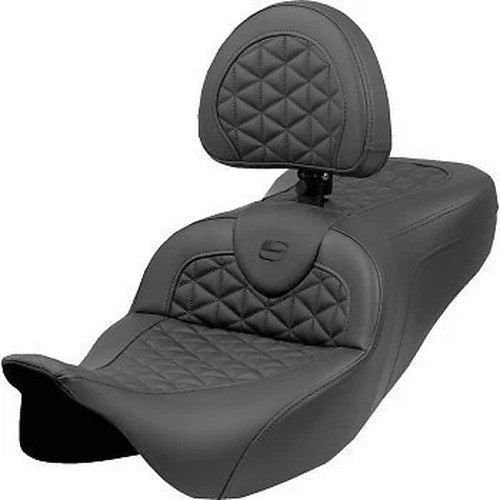 Saddlemen RoadSofa Tri Gripper Seat with Backrest for 08-23 Touring