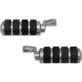 Chrome Soft-Ride Driver Foot Pegs Harley Offset Mount Read Description
