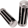 V-Factor 42089 Chrome & Rubber Rail Hand Grips for Harley Electronic Tbw