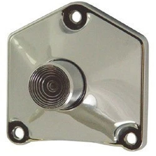 V-Factor 17758 Chrome Solenoid Cover Push Button Starter for Big Twin 91-17