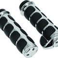 Kuryakyn 6228 Premium Iso Hand Grips Chrome Throttle Boss Harley Electronic Tbw