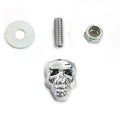 V-Twin Mfg. 48-0302 Chrome Decorative Threaded Skull Bolt & Nut